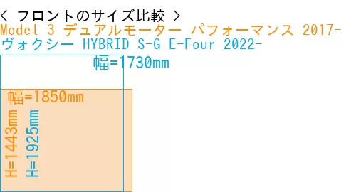 #Model 3 デュアルモーター パフォーマンス 2017- + ヴォクシー HYBRID S-G E-Four 2022-